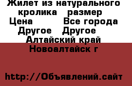 Жилет из натурального кролика,44размер › Цена ­ 500 - Все города Другое » Другое   . Алтайский край,Новоалтайск г.